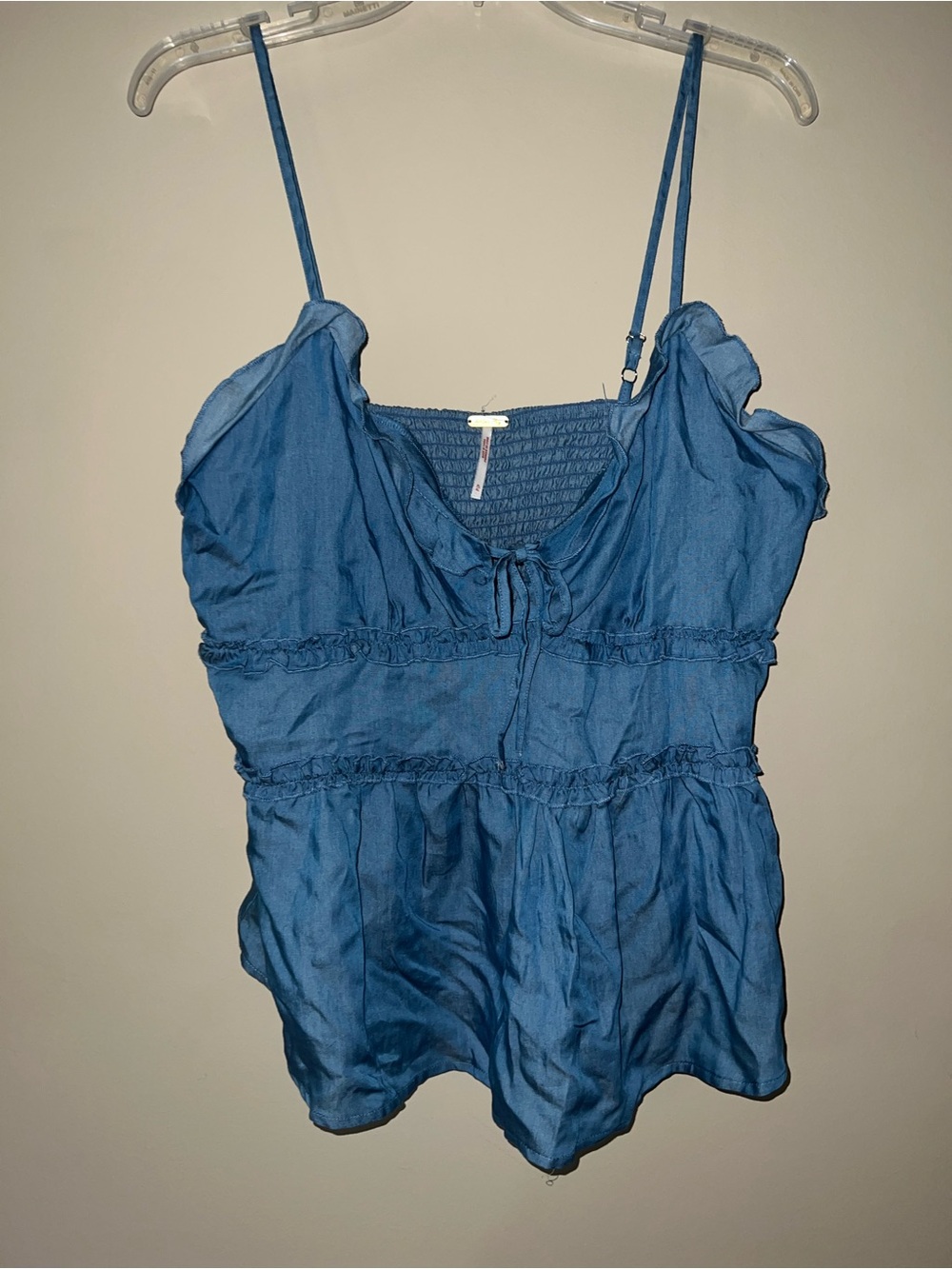 Amber Sky Adjustable Spaghetti-Strap Camisole w/ Ruched Detail -XL -Gently Used